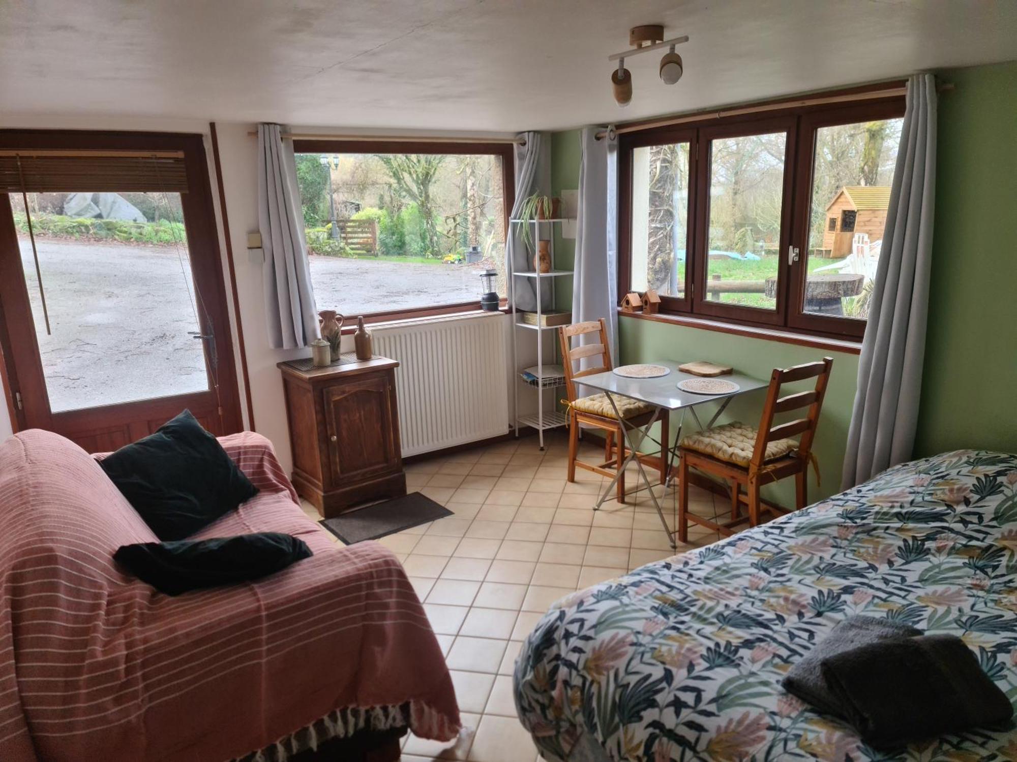 Chambre A La Ferme, Les Vergers Du Muscardin Breel Extérieur photo