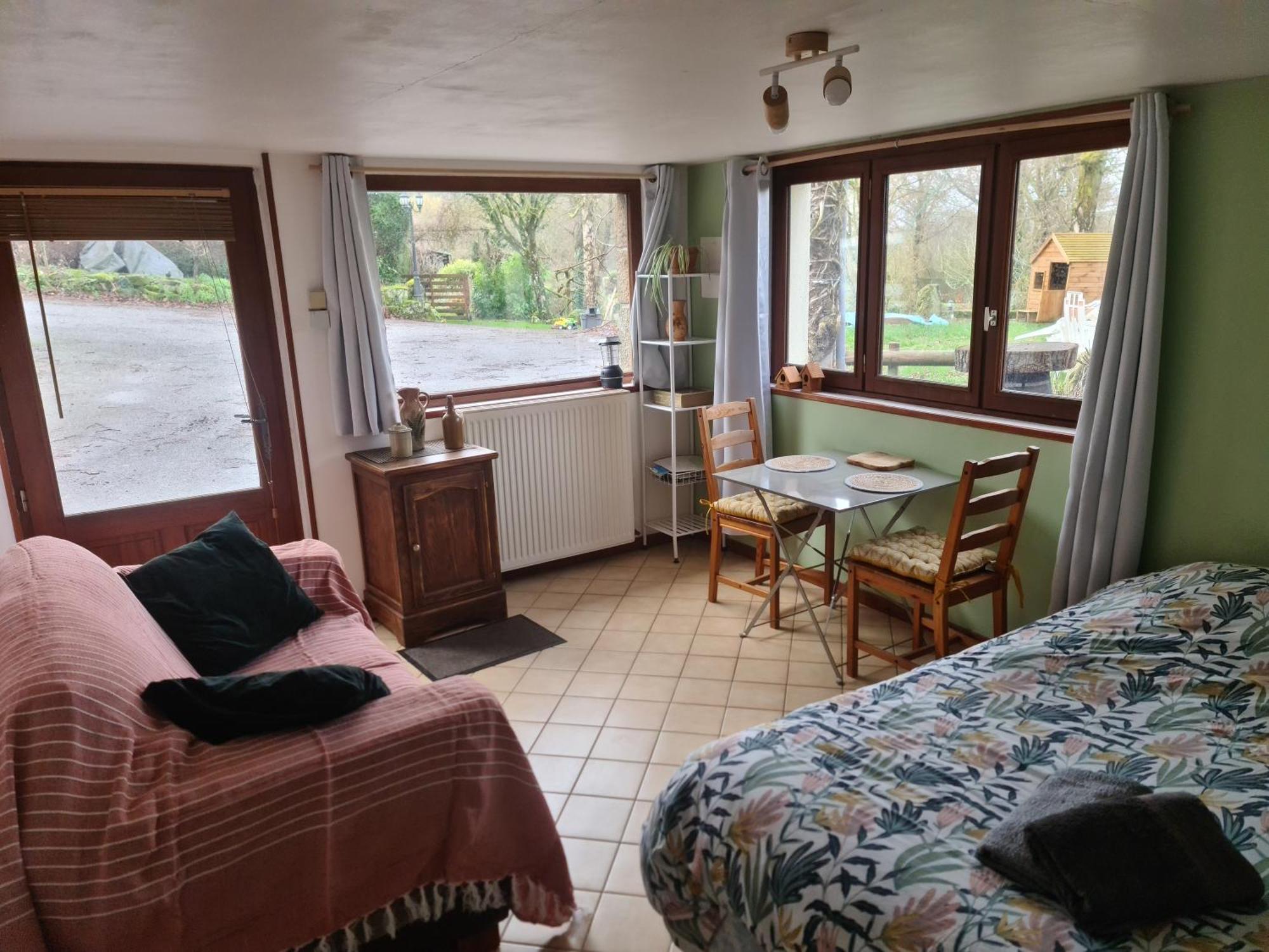 Chambre A La Ferme, Les Vergers Du Muscardin Breel Extérieur photo